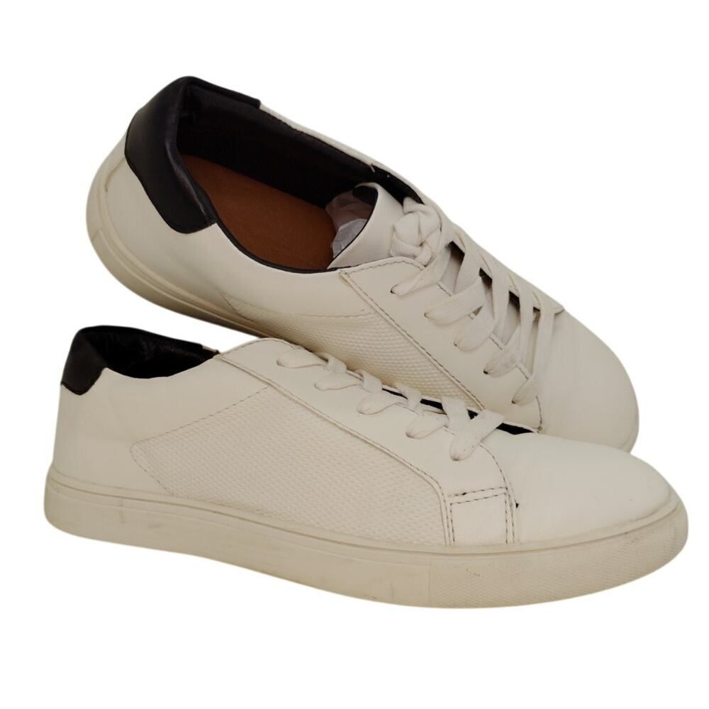 Sonoma Boys Whiteand Black Leather Sneakers - Size 6M